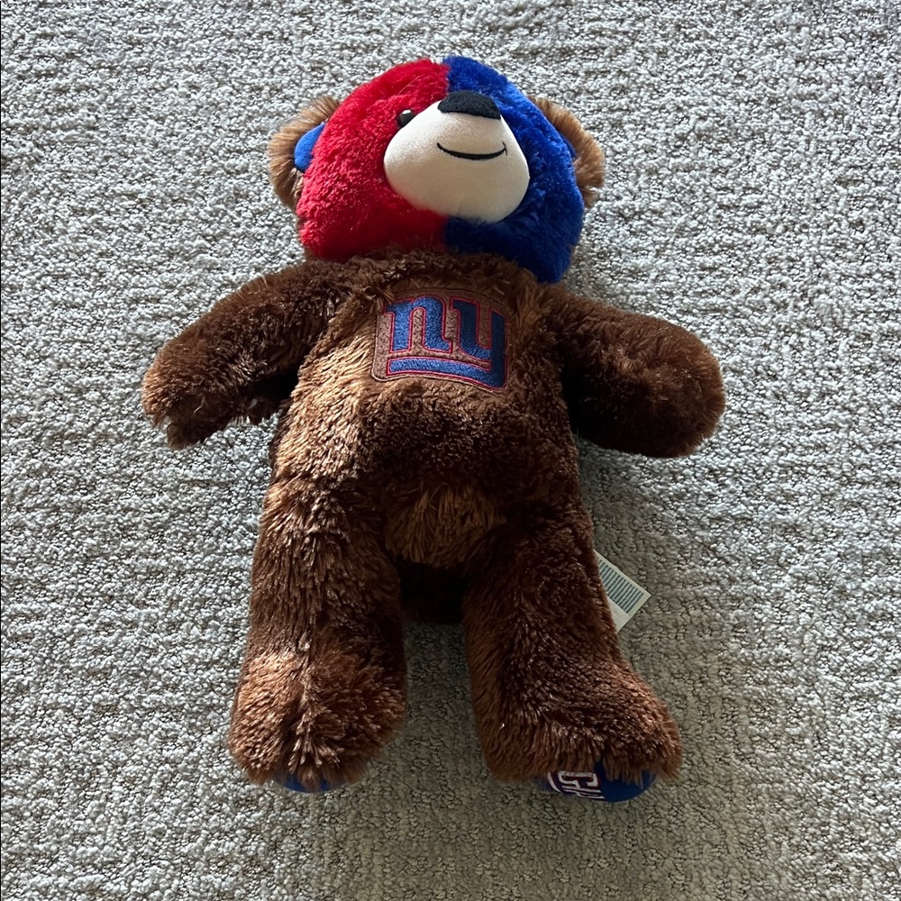 New York Giants Build a Bear with Red and Blue Head